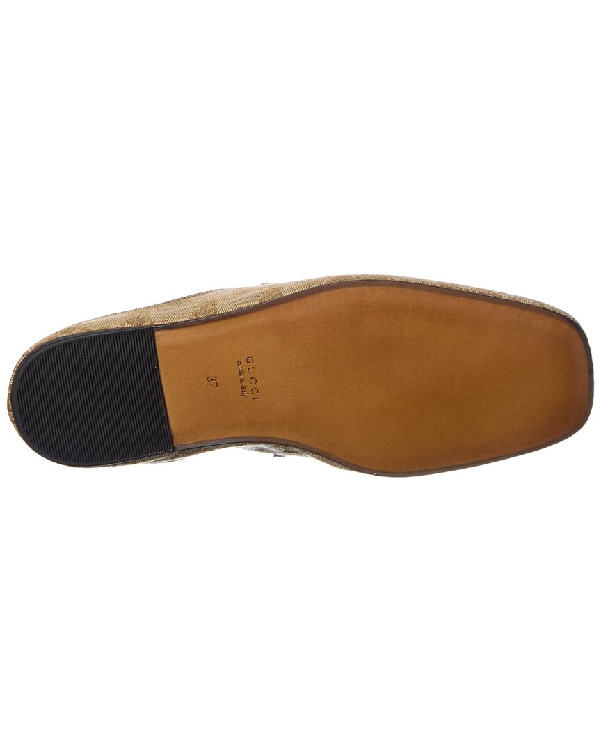 Gucci Ragazzo Canvas & Leather Mule