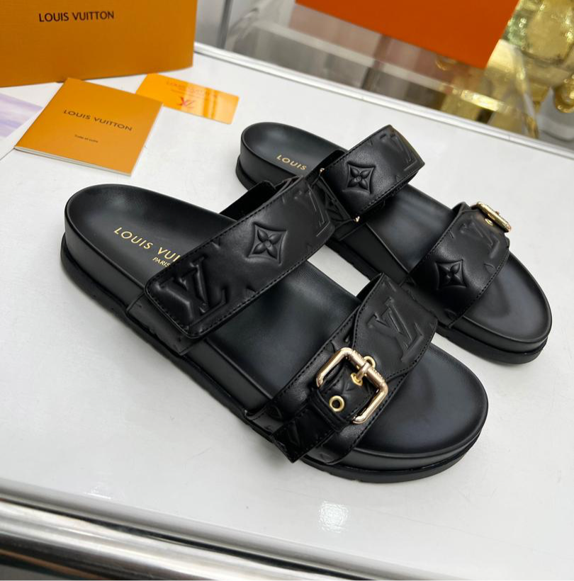 Louis vuitton Bom dia Flat mule Black