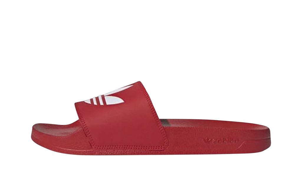 ADILETTE LITE SLIDES "RED WHITE" FU8296