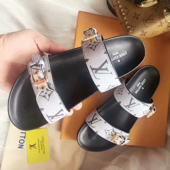 Lv sandals gray