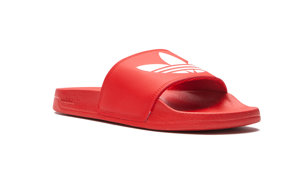 ADILETTE LITE SLIDES "RED WHITE" FU8296